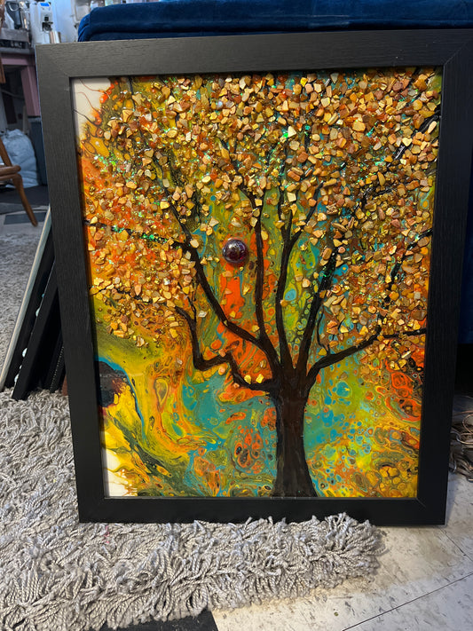 Fall Tree Resin Art