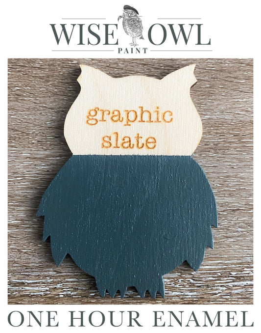 Wise Owl One Hour Enamel Paint - Graphic Slate
