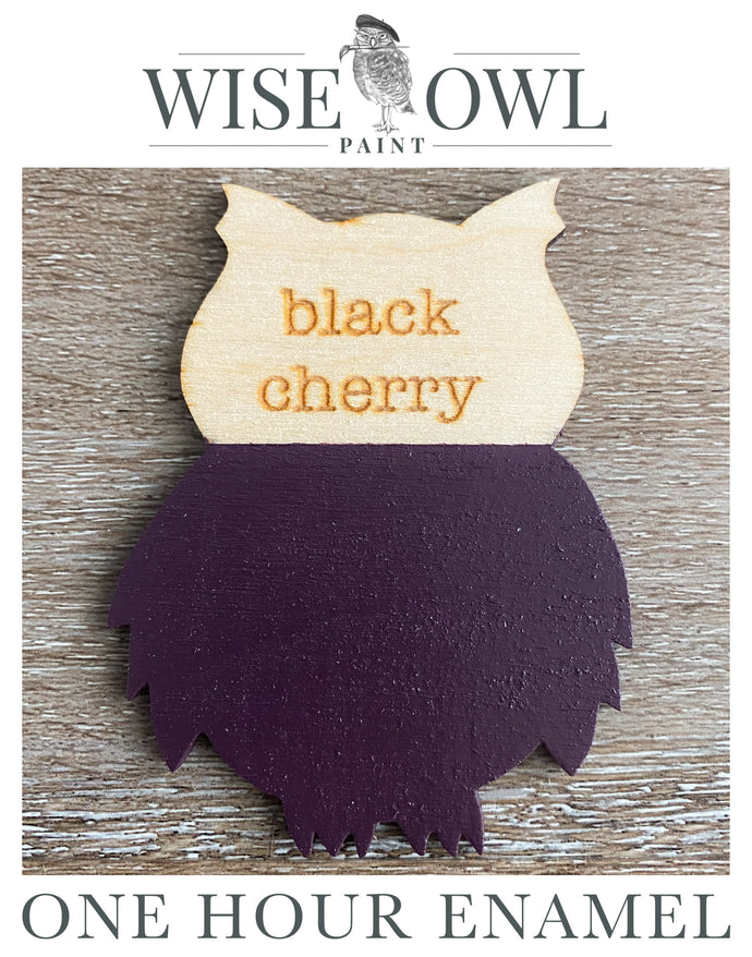 Wise Owl One Hour Enamel Paint - Black Cherry