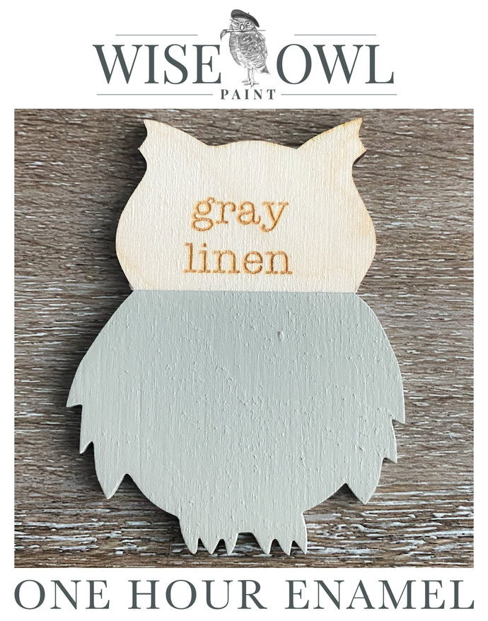 Wise Owl One Hour Enamel Paint - Gray Linen