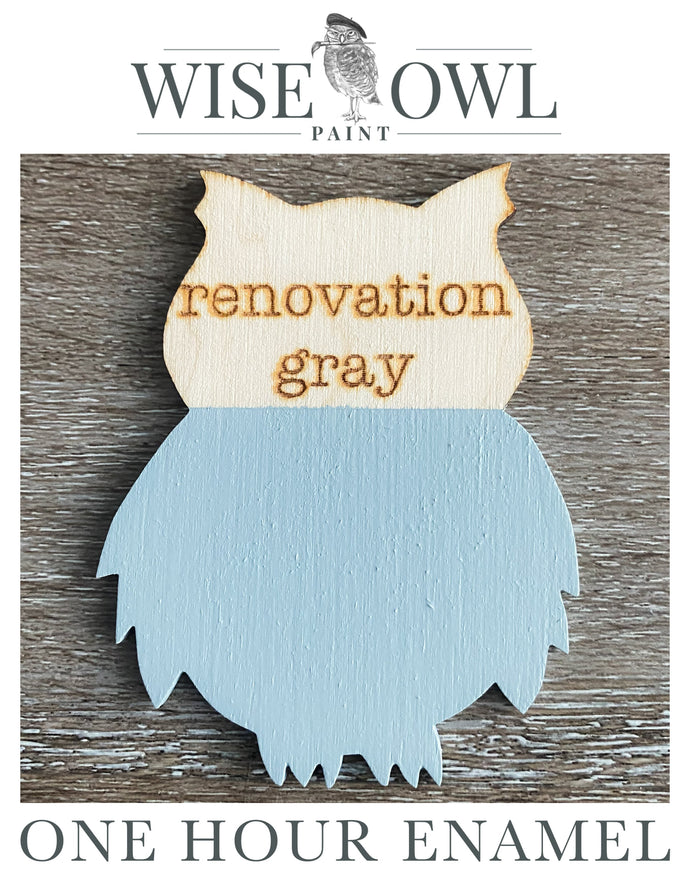 Wise Owl One Hour Enamel Paint - Renovation Gray