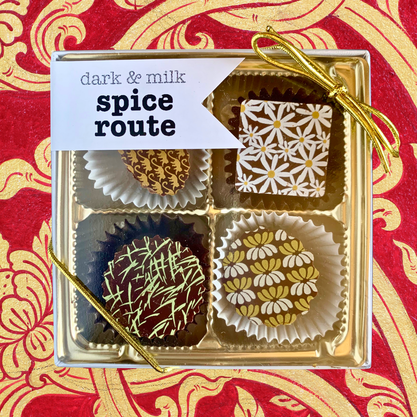 The Xocolate Bar - Spice Route Bon Bons, 4pc chocolate box by The Xocolate Bar