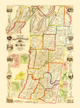 Load image into Gallery viewer, Vintage Map of Washington County, New York 1853
