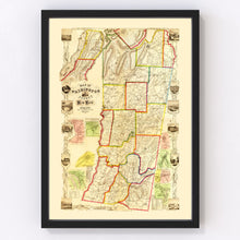 Load image into Gallery viewer, Vintage Map of Washington County, New York 1853
