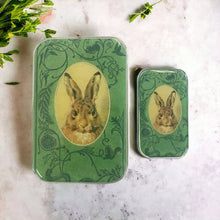 Load image into Gallery viewer, Firefly Notes - Bunny notions tin, stitch marker tin: Small
