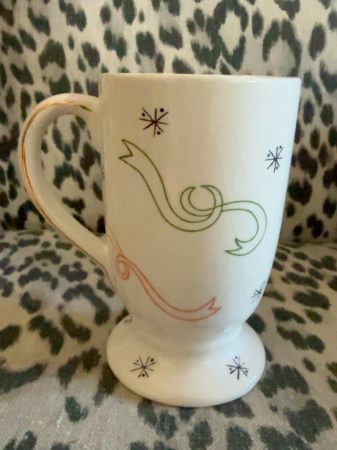 Inspirado StoneLite Starburst & Ribbon Footed Mug