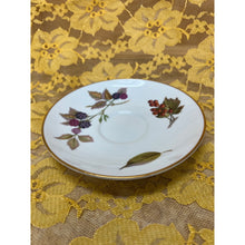 Load image into Gallery viewer, Royal Worcester Evesham Fruit and berries Vintage Saucers Made in ENGLAND
