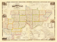 Load image into Gallery viewer, Vintage Map of Washington County, Ohio 1858
