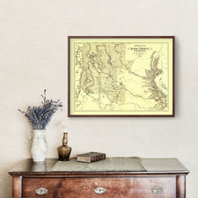 Load image into Gallery viewer, Vintage Map of King County, Washington 1888
