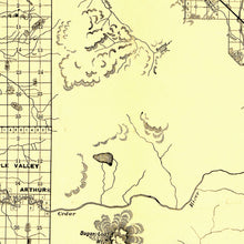 Load image into Gallery viewer, Vintage Map of King County, Washington 1888
