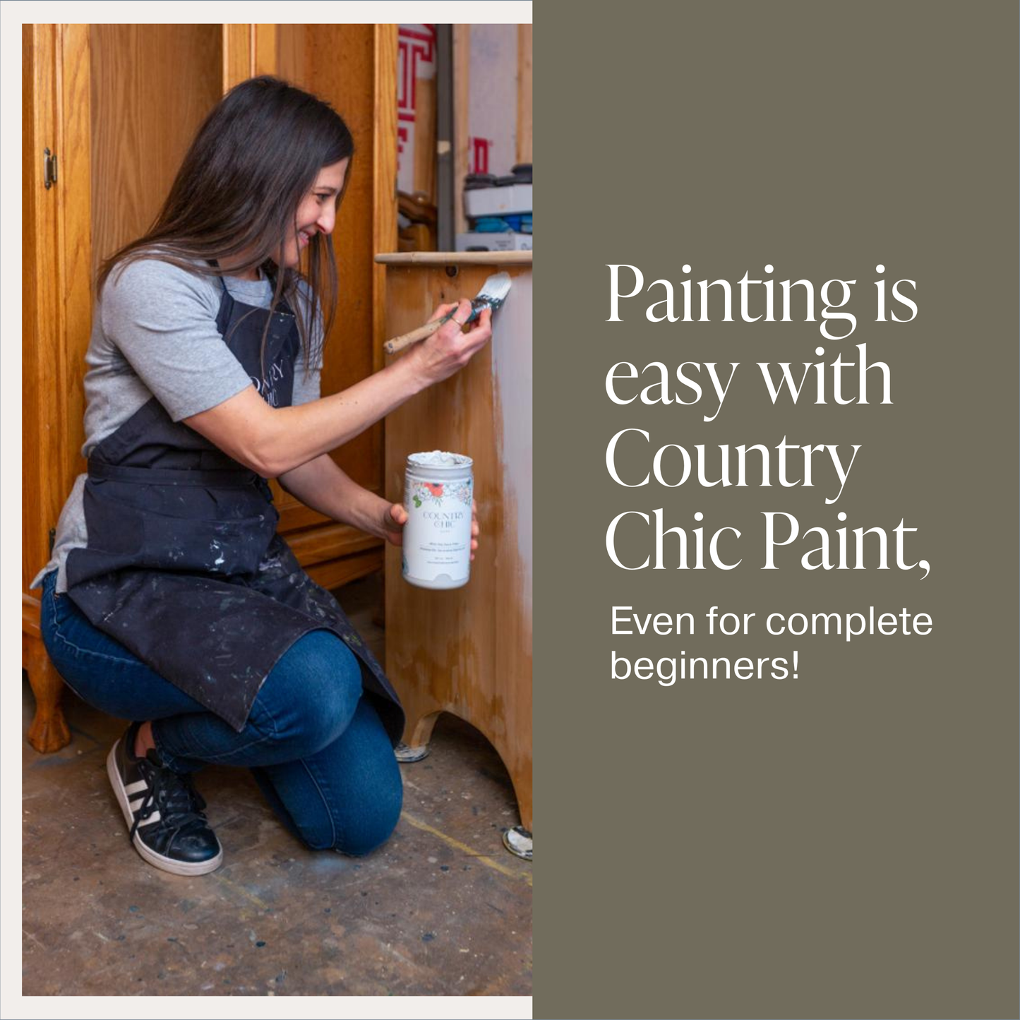 Country Chic Paint - Hearthwood - Chalk Style Paint for Furniture & Home Decor