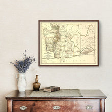 Load image into Gallery viewer, Vintage Map of Washington 1866
