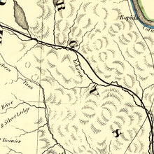 Load image into Gallery viewer, Vintage Map of Washington 1866
