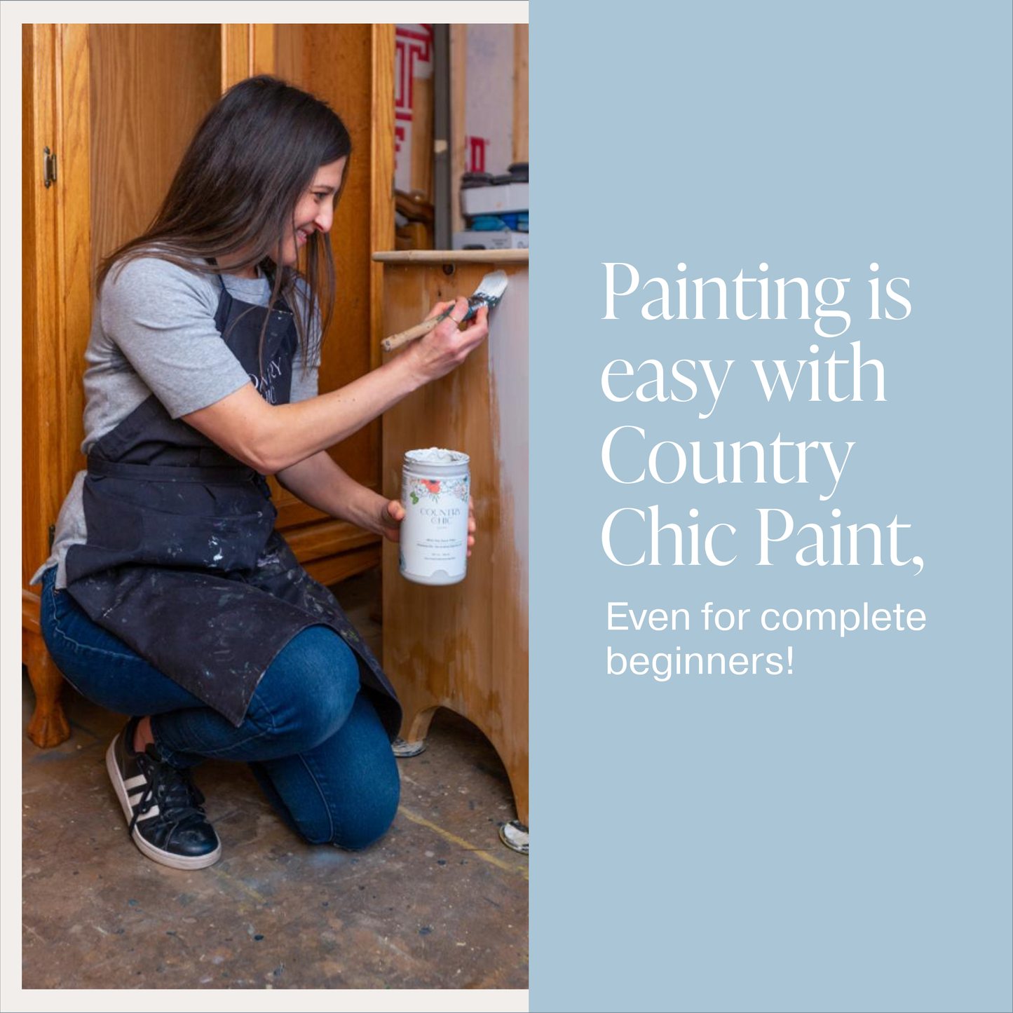 Country Chic Paint - Little Bluebird - Chalk Style Paint for Furniture & Decor