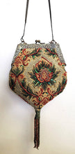 Load image into Gallery viewer, Ricki designs - VINTAAGE CORAL TAPESTERY TASSEL BAG
