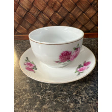 Load image into Gallery viewer, Liking China Pink Roses Teacup and Saucer
