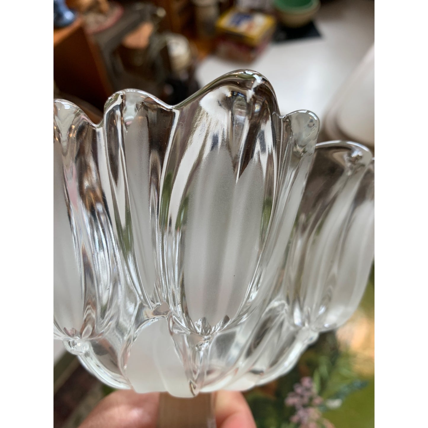 Vintage Mikasa Satin Footed Tulip Bowl