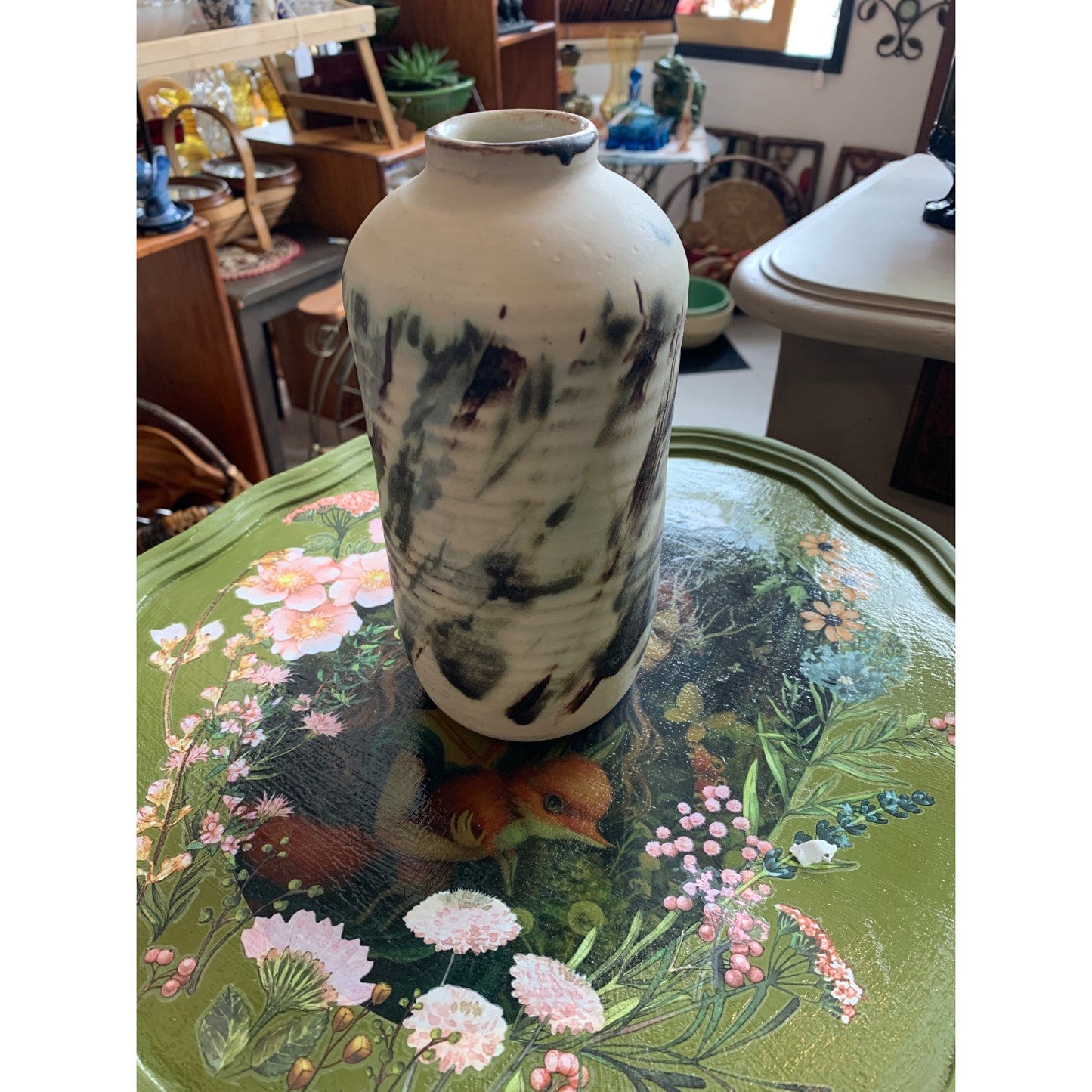 Vintage Signed Studio Pottery 8” 1/2” tall
