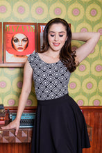 Load image into Gallery viewer, Boat Neck Top in Geometric Print - Small only
