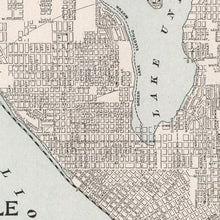 Load image into Gallery viewer, Vintage Map of Seattle, Washington 1901
