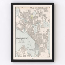 Load image into Gallery viewer, Vintage Map of Seattle, Washington 1901

