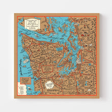 Load image into Gallery viewer, Vintage Map of Seattle, Washington 1934

