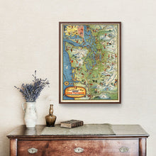 Load image into Gallery viewer, Vintage Map of Seattle, Washington 1936
