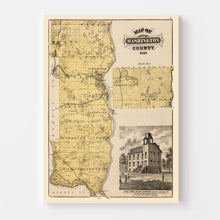 Load image into Gallery viewer, Vintage Map of Washington County, Minnesota 1874
