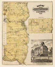 Load image into Gallery viewer, Vintage Map of Washington County, Minnesota 1874
