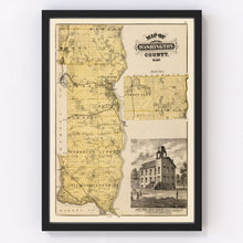 Load image into Gallery viewer, Vintage Map of Washington County, Minnesota 1874
