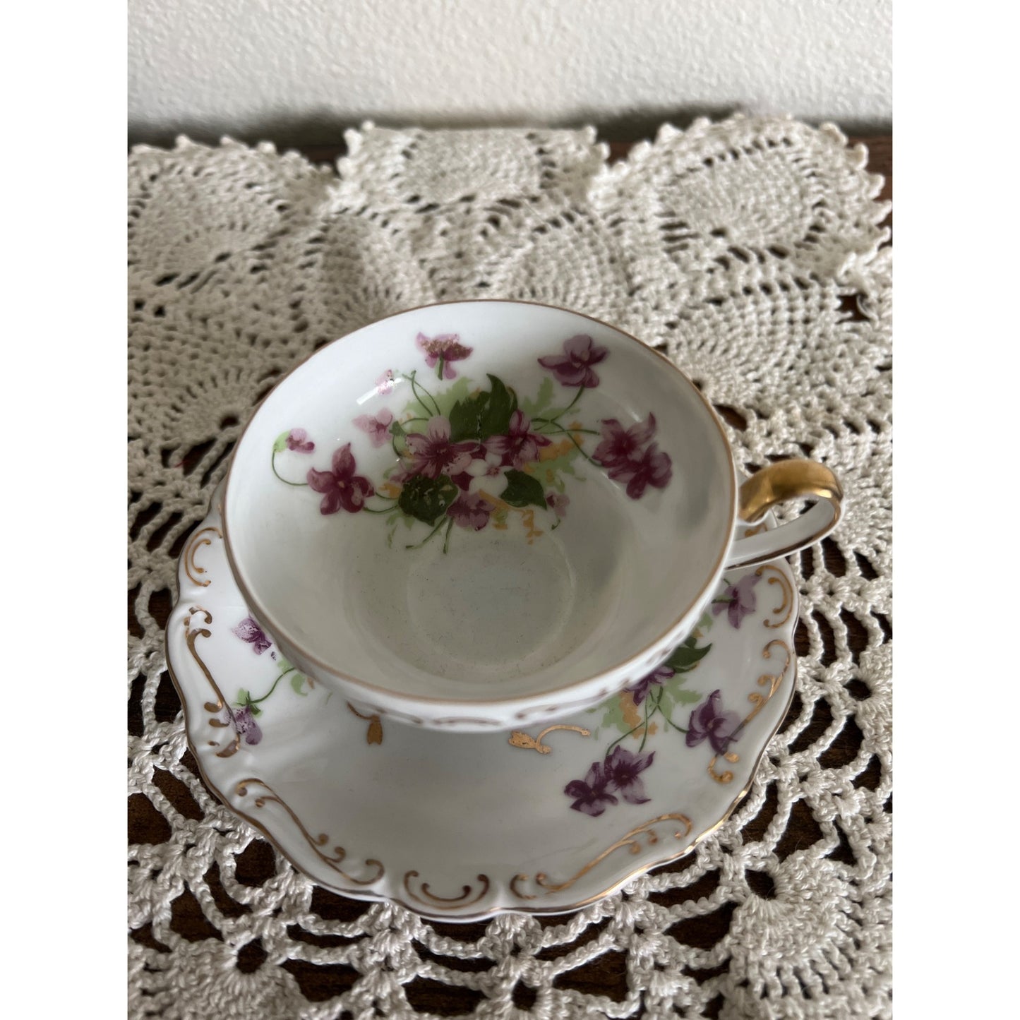 Dani Fancy China Teacup & Saucer Made in Occupied Japan