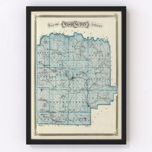 Load image into Gallery viewer, Vintage Map of Washington County, Indiana 1876
