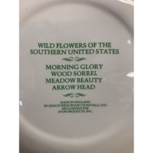 Load image into Gallery viewer, 1970s Avon Wedgwood Wildflowers of the Southern United States 9&quot; Plate Made in England
