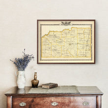 Load image into Gallery viewer, Vintage Map of Washington County, Illinois 1876
