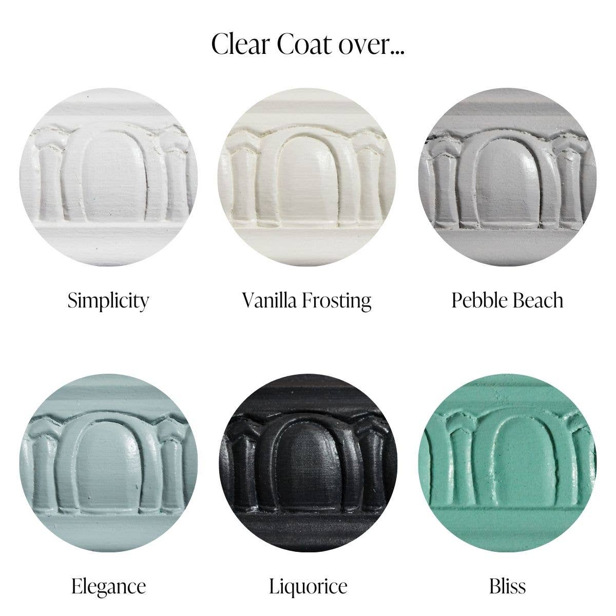 Country Chic Paint - Clear Coat - Eco-Friendly Clear Satin Sheen Top Coat: Small Project Jar (4 oz)