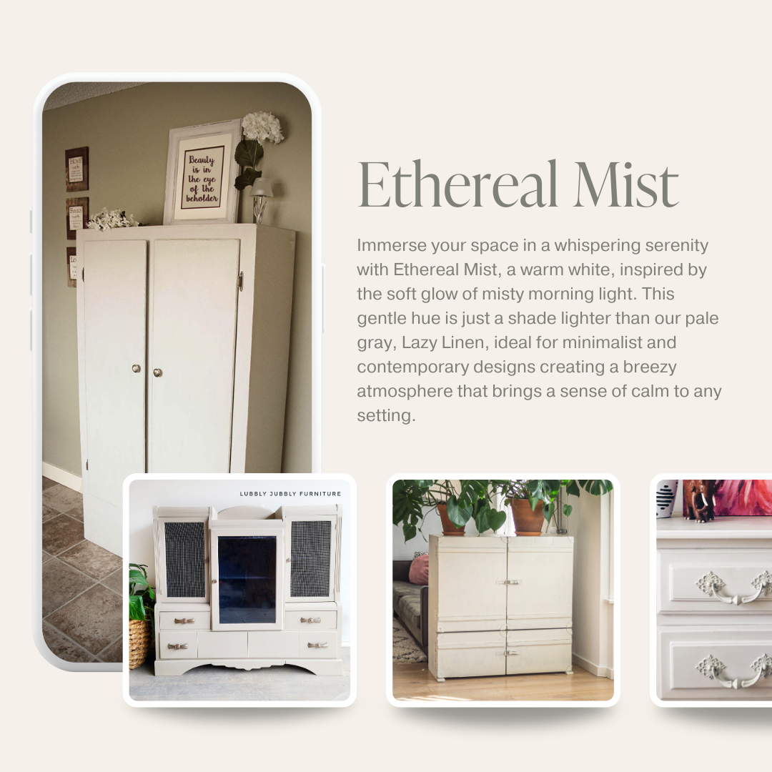 Country Chic Paint - Ethereal Mist - Chalk Style Paint for Furniture & Home Decor: Pint (16 oz)