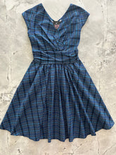 Load image into Gallery viewer, Blue Plaid Greta Dress
