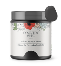 Load image into Gallery viewer, Country Chic Paint - Liquorice - Chalk Style Paint for Furniture &amp; Home Decor: Small project jar (4 oz)

