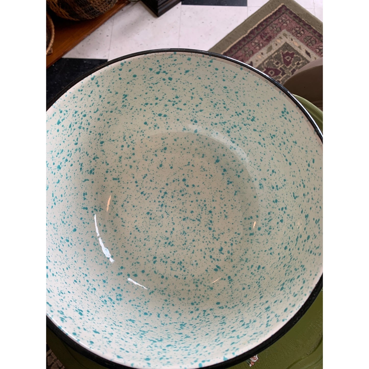 Treasure Craft Paradise Mixing Bowl Southwest Speckled Stoneware Pottery Preowned