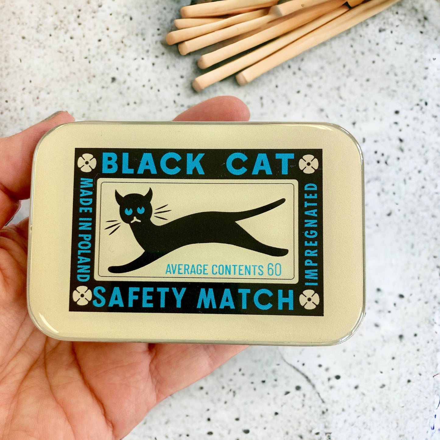 Firefly Notes - Black cat notions tin: Small