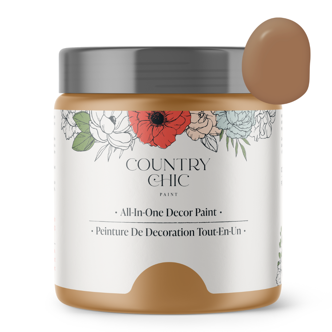 Country Chic Paint - Ancient Ember - Chalk Style Paint for Furniture & Home Decor: Pint (16 oz)