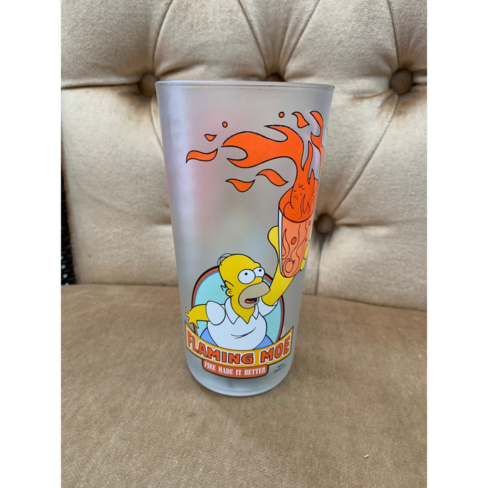 Flaming Moe Homer Simpson Drinking Glass From Indonesia