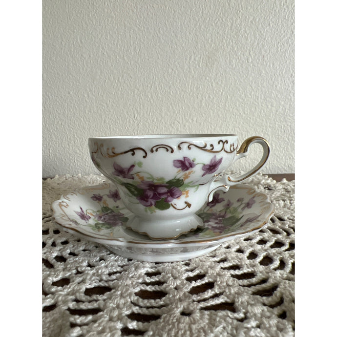 Dani Fancy China Teacup & Saucer Made in Occupied Japan