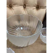 Load image into Gallery viewer, Frosted Clear Salad Bowl set of 7
