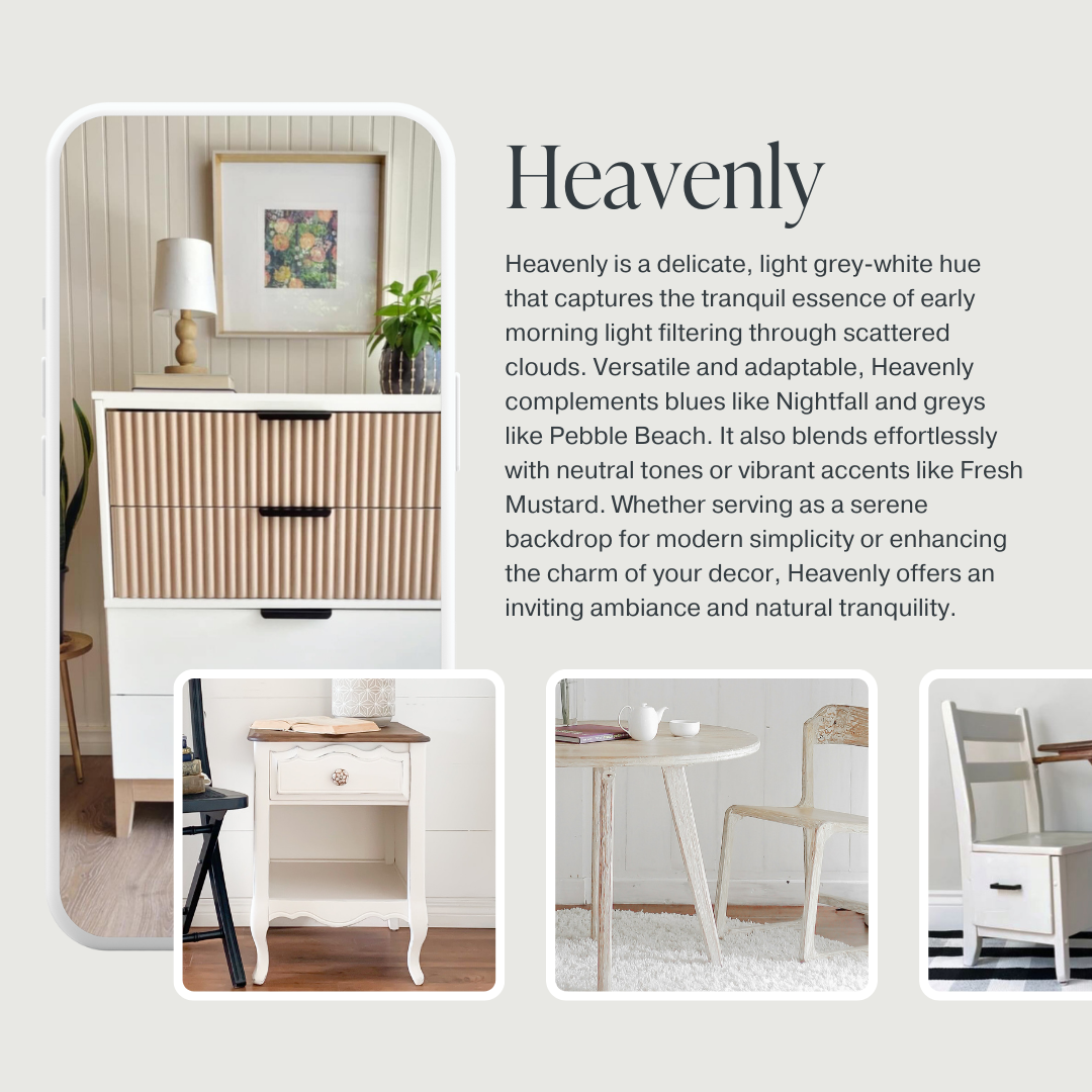 Country Chic Paint - Heavenly - Chalk Style Paint for Furniture & Home Decor