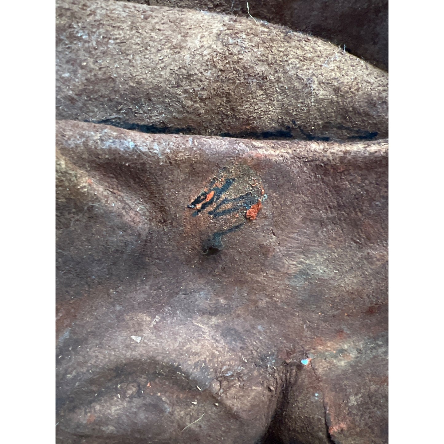 Handmade Vintage Leather 3D Face Sculpture