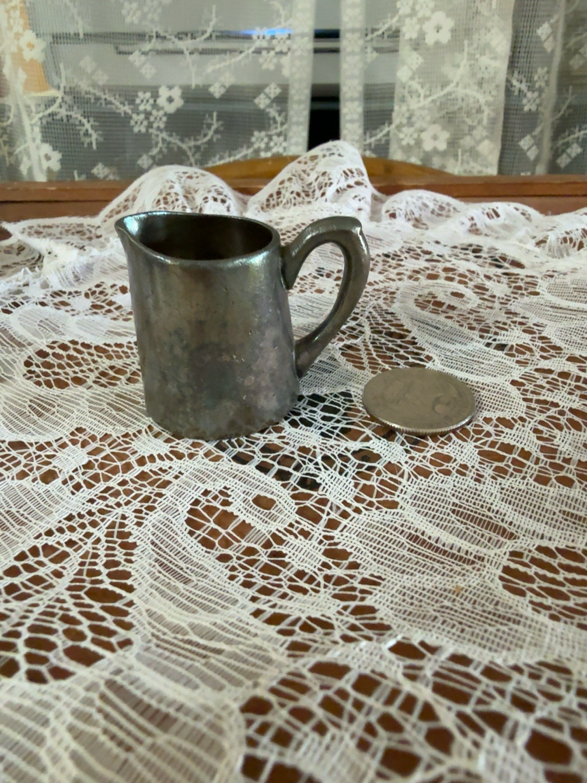 Vintage German Kaufhof Miniature Silverplate Creamer – 0.02 Liter