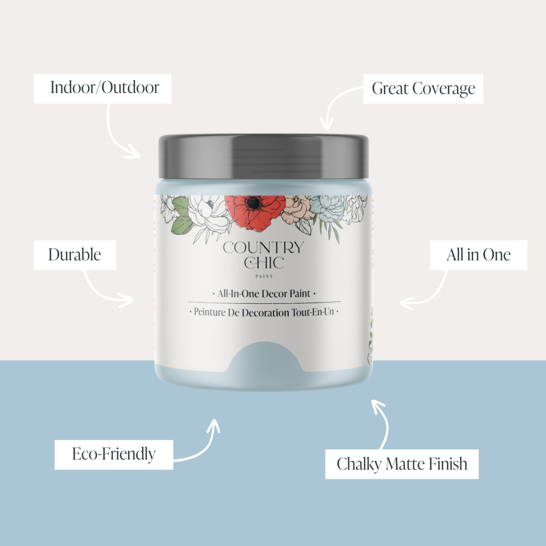 Country Chic Paint - Little Bluebird - Chalk Style Paint for Furniture & Decor