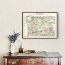 Load image into Gallery viewer, Vintage Map of Washington 1889
