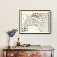Load image into Gallery viewer, Vintage Map of Seattle, Washington 1925
